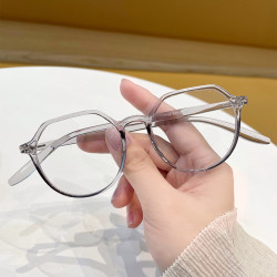 erilles超轻tr90眼镜框透灰框161防蓝光非球面镜片