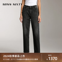 MISS SIXTY【棉系列】2024秋季牛仔裤女低腰九分萝卜裤 黑灰 28