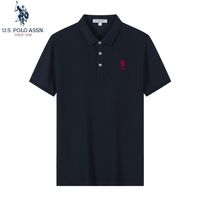 百亿补贴：U.S. POLO ASSN. U.S. POLO ASSN夏季POLO衫休闲修身刺绣上衣翻领三防凉感纤维速干