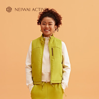 NEIWAI 内外 ACTIVE防泼水保暖马甲秋冬温暖棉服外套出行外穿 黄绿色 XL