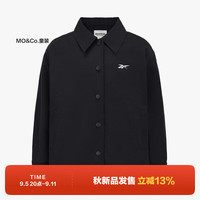 little MO&Co.REEBOK联名系列 little moco童装男女童亲子长袖加绒夹克外套 黑色 110/56