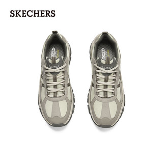 斯凯奇（Skechers）男鞋时尚休闲老爹鞋复古户外鞋237420 自然色/NAT 46