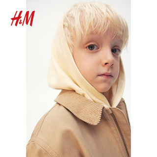 H&M2024秋季新款童装男童棉质帆布外套1247496 米色 1