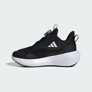 adidas FortaRun 3.0旋转按钮休闲运动鞋男小童阿迪达斯轻运动 黑色/白/黑色 35码