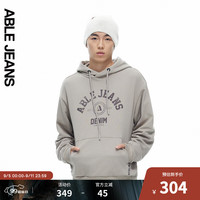 ABLE JEANS 24冬季美式复古连帽卫衣888066 葭灰【9月11日前】 L