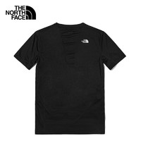 THE NORTH FACE 北面 t恤短袖男装2023春夏新款户外运动上衣舒适透气 JK3// S/165黑色