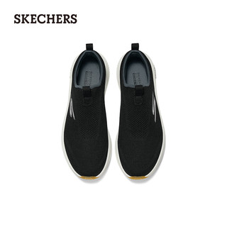 斯凯奇（Skechers）男女高透气回弹舒适缓震一脚蹬设计220849 黑色/BLK 45.5