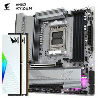 技嘉（GIGABYTE）【技嘉+威刚联名D5内存套装】冰雕 B650M AORUS ELITE AX ICE+白曜雕D500G 16Gx2 6800 C34