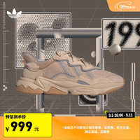 adidas 阿迪达斯 OZWEEGO经典复古运动老爹鞋男女阿迪达斯官方三叶草 浅裸色/侦探银金属/学院银灰 36.5