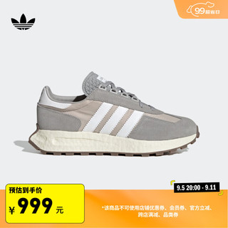 adidas 阿迪达斯 RETROPY E5经典复古boost运动鞋男女阿迪达斯官方三叶草 灰/浅褐色/白 37