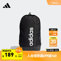 adidas 阿迪达斯 运动双肩背包男女阿迪达斯官方GN2014 黑色/白 NS