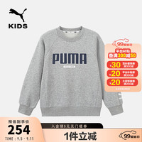 彪马PUMA彪马 儿童长袖卫衣圆领休闲大方潮流时尚保暖 浅花灰00101 170cm