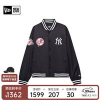 NEW ERA 纽亦华 2024早秋新款MLB棒球服外套男女-黑色 M