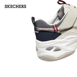 斯凯奇（Skechers）童鞋2024年男童撞色运动鞋大童405210L 白色/海军蓝/红色/WNVR 37码