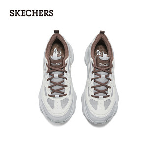 斯凯奇（Skechers）男鞋舒适休闲低帮鞋透气时尚百搭运动232492 灰色/黑色/GYBR 40