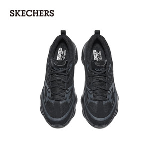 斯凯奇（Skechers）男鞋舒适休闲低帮鞋透气时尚百搭运动232492 全黑色/BBK 45.5