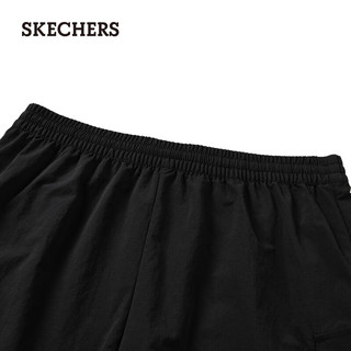 斯凯奇（Skechers）夏季女款工装短裤时尚运动裤子L224W060 碳黑/0018 S