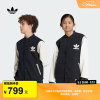 adidas梭织运动保暖棉服男大童儿童秋冬阿迪达斯三叶草 黑色 170CM