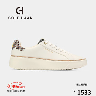 colehaan/歌涵 女士休闲鞋 24年秋季休闲厚底牛皮革休闲鞋W31390 白色 39