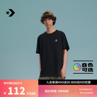 CONVERSE 匡威 官方 男女同款简约休闲短袖T恤10023876-A02 L