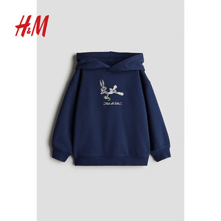 H&M2024秋季童装男童图案连帽衫1243123 红色/迪士尼 140/68