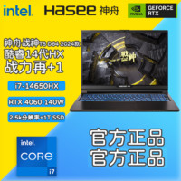 百亿补贴：Hasee 神舟 战神G8 17.3英寸游戏笔记本电脑（I7-13620H、16GB、1TB、RTX4060）