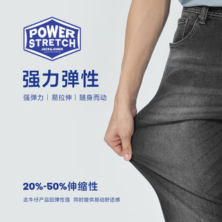 杰克·琼斯（JACK&JONES）秋季猫须水洗磨白弹力面料潮流百搭修身牛仔裤长裤224432033 深灰牛仔A16 常规 深灰牛仔A16 170/78A/SRW