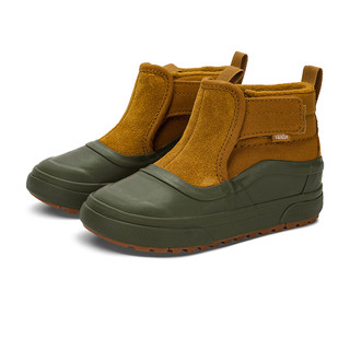 VANS范斯童鞋 Slip-On童趣山系户外小童MTE登山鞋 棕色/绿色 23.5码 实测内长14.5cm