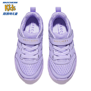 Skechers斯凯奇儿童春秋板鞋女小童低帮时尚公主宝宝休闲鞋子310493N 紫色/PUR 22码