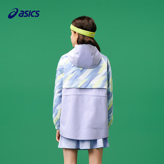 asics/亚瑟士【商城同款】童装秋季长袖外套防水透湿收腰挡风便服 508紫色 110cm