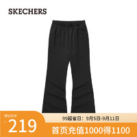 斯凯奇（Skechers）2024年冬季女款保暖舒适时尚设计感L324W077 碳黑/0018 L