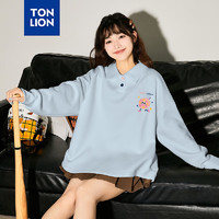 唐狮 TONLION2024早秋女长袖POLOTB 冰蓝 XL