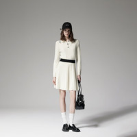 ochirly欧时力 羊毛毛织半裙套装女学院风高级感2024秋季 米白 L