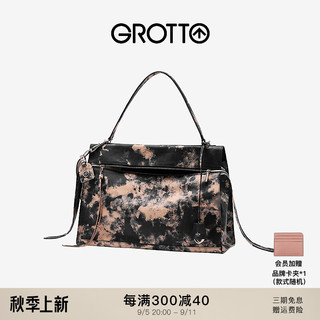 GROTTO个乐24年R66晕染系列大号手提包单肩斜挎包 晕染黑 XL XL