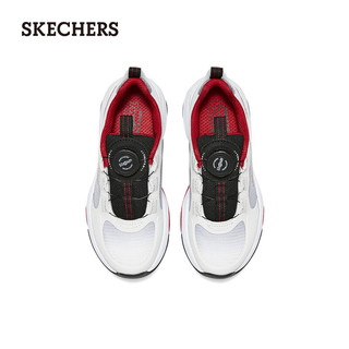 斯凯奇（Skechers）2024儿童男中大童休闲四季款405264L 白色/炭灰色/WBKR 39.5码