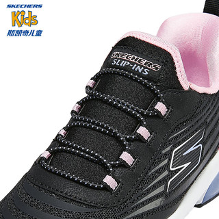 斯凯奇Skechers女孩运动鞋303944L 黑色/BLK 32码