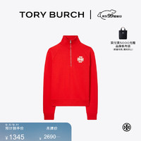 Tory Burch 汤丽柏琦【限时礼遇】半拉链高领运动卫衣TB 157510 鲜红色 600 155/80A(XS)