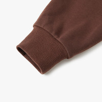 little MO&Co.REEBOK联名系列 little moco童装24秋装女童短款连帽衫卫衣 布朗尼色 110/56