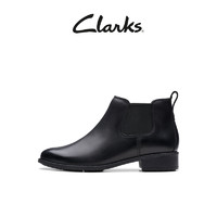 Clarks 其乐 Havisham系列新品秋冬女靴复古潮流切尔西靴牛皮短靴女