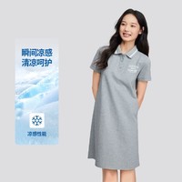 SKECHERS 斯凯奇 凉感连衣裙女polo连衣裙女中长款夏季