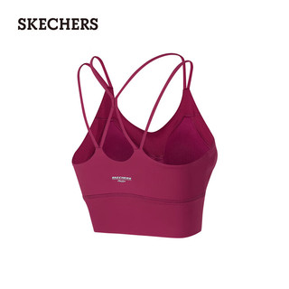 斯凯奇（Skechers）2024年夏季女士运动内衣文胸P224W124 红葡萄酒/04FT XXL