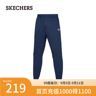 斯凯奇（Skechers）裤子2024年男子运动长裤P424M090 藏青色/002Z L