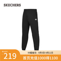 斯凯奇（Skechers）裤子2024年男子运动长裤P424M090 碳黑/0018 L