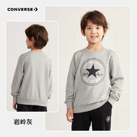 移动端、京东百亿补贴：CONVERSE 匡威 儿童卫衣男童春秋新款上衣女大童套头打底衫加绒长袖儿童卫衣红色