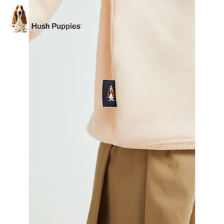 暇步士（Hush Puppies）【青少款】童装男女大童2024秋季柔软舒适时尚休闲百搭卫衣 奶油色 160cm