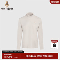Hush Puppies【高弹百搭】暇步士女装2024秋季半高领舒适保暖高弹休闲打底衫 浅沙色 S