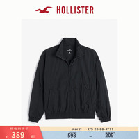 HOLLISTER24秋轻便时尚拉链宽松廓形夹克外套 男 KI332-4057 黑色 L (180/108A)