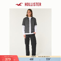 HOLLISTER24秋侧边大口袋休闲宽松工装裤长裤 男 KI330-4116 黑色 33/32 180/84A