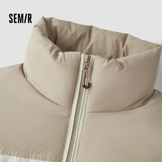 森马（Semir）轻松羽绒|羽绒服男2024冬季防风防水外套款 咖色调（白鸭绒）00355 185/100A/XXL