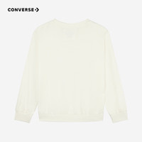 Converse匡威儿童装女童卫衣2024秋季中大童上衣休闲打底衫潮 古典白 130/64（7）